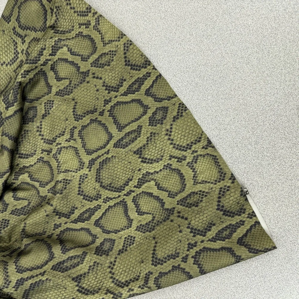 Free People Onzie Pants Womens S/M Green Snake Print High Waisted Flare Leggings